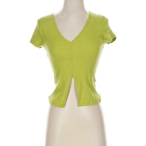 Abercrombie & Fitch Lime Green Crop Top